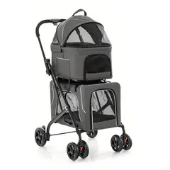 QHALITECH - COCHE PARA PERROS Y GATOS URBAN 2 EN 1