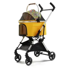 QHALITECH - COCHE PARA PERROS Y GATOS AMARILLO NEOGO