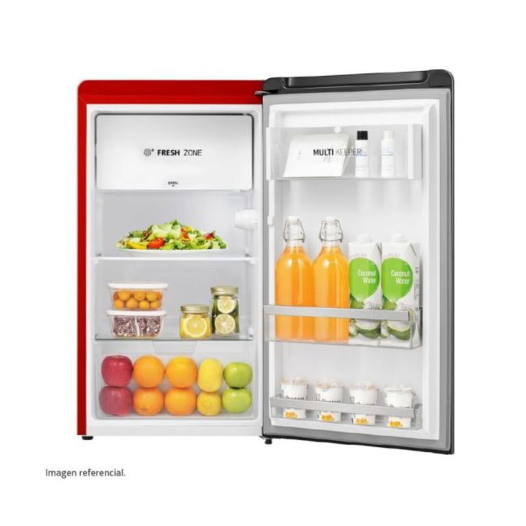 Frigobar RI-109R 90L Rojo con Sistema Defrost y Control de Temperatura
