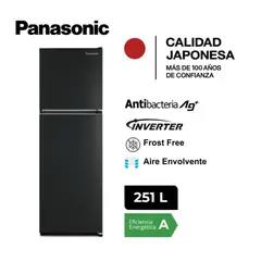 PANASONIC - Refrigeradora 251 Lt Top Freezer No - Frost
