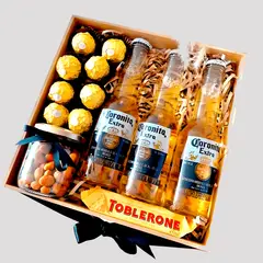 FERRERO ROCHER - Gift Box Cerveza Corona + Toblerone + - San Valentin