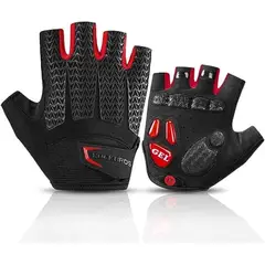 ROCKBROS - Guantes Mitón Gel Ciclismo S169b Rojo Talla XL