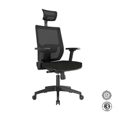 ALTHEA CONFORT - Silla Ergonómica Lims Syncro Brazos 3D Presidente Nylon Negro
