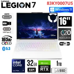 LENOVO - Laptop Legion 7 Core ultra 7 -255HX 32GB RAM 1TB 16" RTX5060 - 83KY0007US