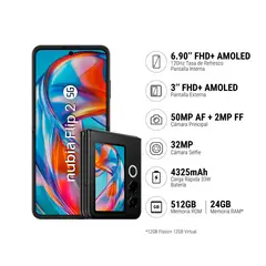 ZTE - NUBIA FLIP 2 12+512GB - NEGRO