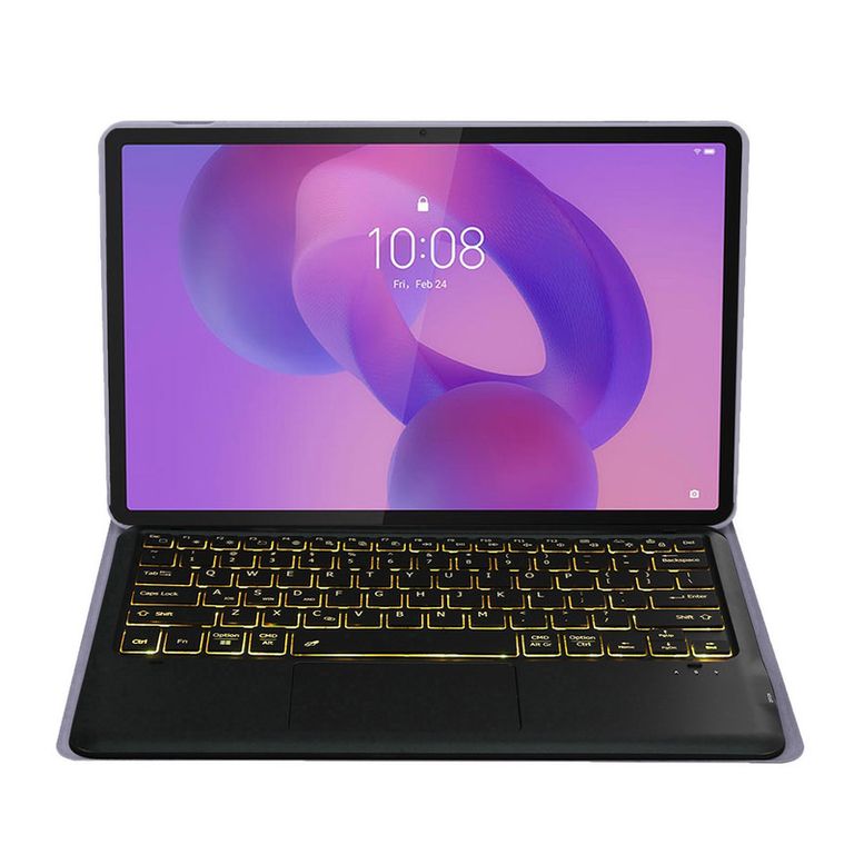 Tablet Pad Pro 2025 8+128GB 127- Gris con Morado luminsos teclado