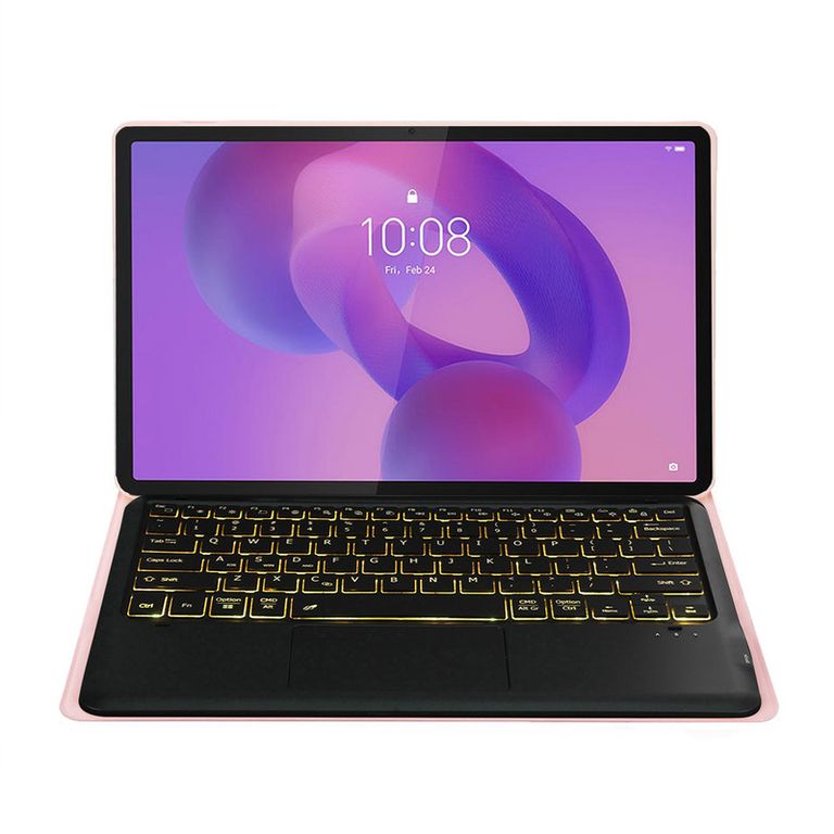 Tablet Pad Pro 2025 8+128GB 127- Verde con Rosado luminsos teclado