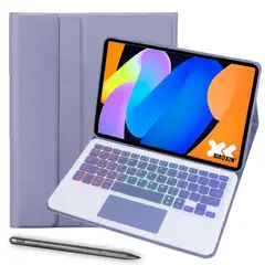 LENOVO - Tablet Xiaoxin pad 11 2025 8+128GB 11 WIFI-Gris+Morado luminsos teclado+Lápiz táctil
