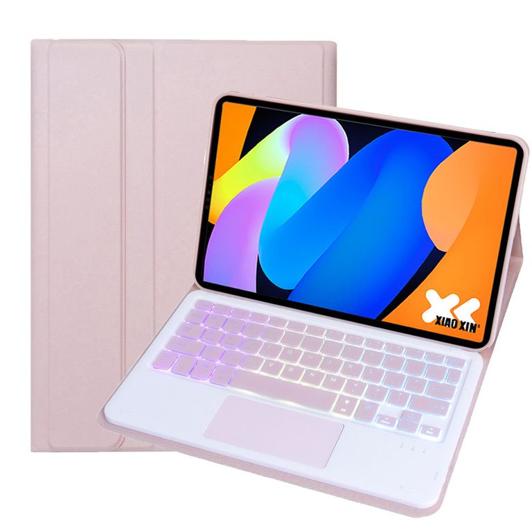 Tablet Xiaoxin pad 11 2025 8+256GB 11 WIFI 25K - Gris con Rosado luminsos teclado