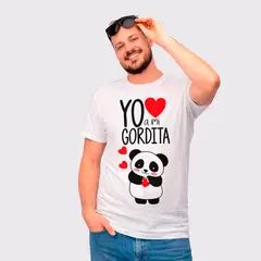 NACIONAL - Polo Algodon Yo amo a mi Gordito & Gordita - San valentin