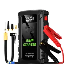 OEM - Arrancador para Auto Camionetas y SUV Gasolina y Diésel con Inflador