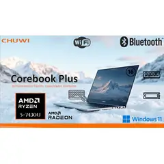 CHUWI - NOTEBOOK 16 RYZEN 5-7430U 16GB DDR4 512GB M.2 WIN 11 + BOLSO TEROS