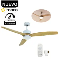 IMACO - VENTILADOR DECORATIVO DЕ TECHO 52 CCREMOTO Y TIMER CF5235DC