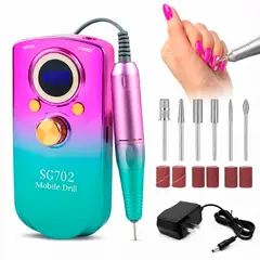 GENERICO - Pulidor De Uñas Profecional Sg702 3500rpm + Kit De Pulido