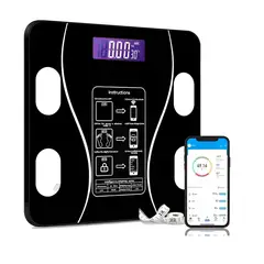 GENERICO - Balanza Digital Bluetooth Capacidad 180 Kg A Pilas