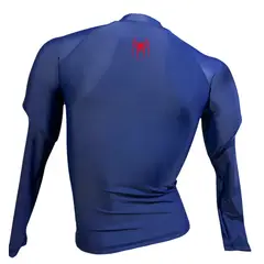 AQUA&MODA - LICRA CON PROTECCIÓN UV AQUAMODA LAMARNR ARN UNISEX AZUL LOGO ROJO