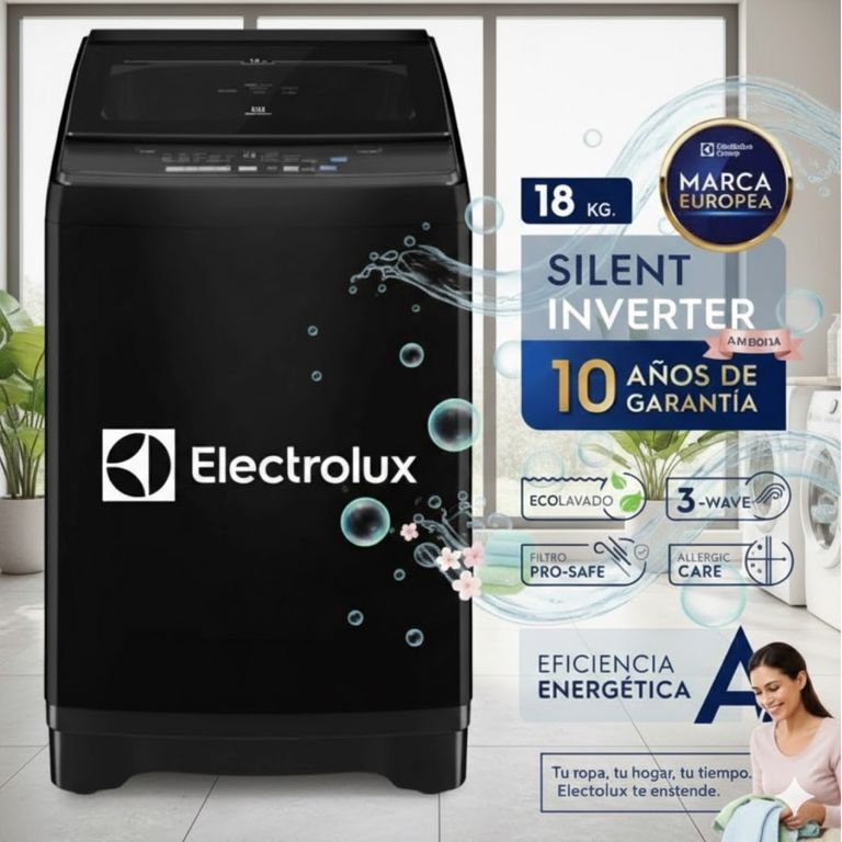 EWIP18F2XSWB - Lavadora Inverter 185Kg Negro