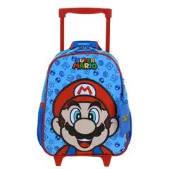 NINTENDO - MOCHILA CON RUEDAS ESCOLAR MARIO A4