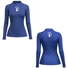 AQUA&MODA - LICRA CON PROTECCIÓN UV AQUAMODA LAMGATALBR GATO UNISEX AZUL LOGO BLANCO REFLECTIVO