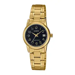 CASIO - LTP-V002 - RELOJ PARA MUJER ACERO DORADO - CAS-205