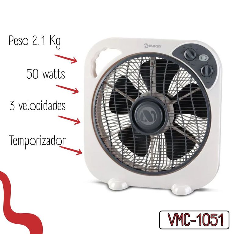 Ventilador Circulador 12 VMC-1051