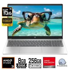 HP - Laptop 15-FC0005LA 15,6" FHD AMD Ryzen 3 7320U 8GB 256GB SSD Win 11