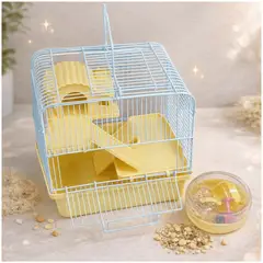 GENERICO - Jaula Casa para Hamster 2 Niveles