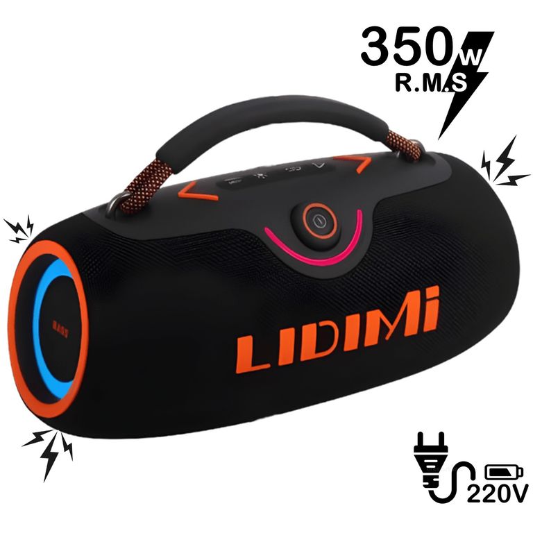 Parlante Bluetooth 350W LD-S865AC Extra Bass 220V AC USB