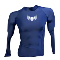 AQUA&MODA - LICRA CON PROTECCIÓN UV AQUAMODA LAMCORZALBR CORAZÓN UNISEX AZUL LOGO BLANCO REFLECTIVO