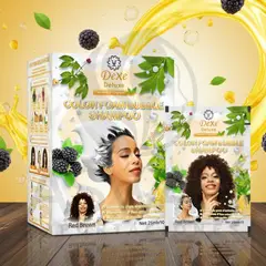 DEXE - Shampoo red brown colorante para cabello caja x 10 unds