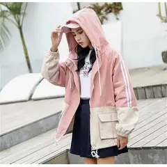 GENERICO - CASACA CORTA VIENTO MUJER