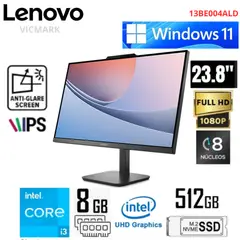 LENOVO - All in One V100 Intel Core i3-N305 8GB RAM 512GB SSD 238 FHD IPS