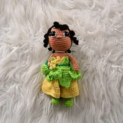 VI REGALANDO AMOR - Amigurumi Tiana Tamaño Pequeño