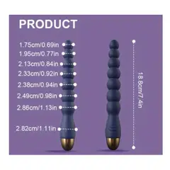 GENERICO - VIBRADOR PLUG ANAL DE SILICONA