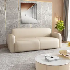 GENERICO - Sofá Lineal Lucca 3 cuerpos - Blanco