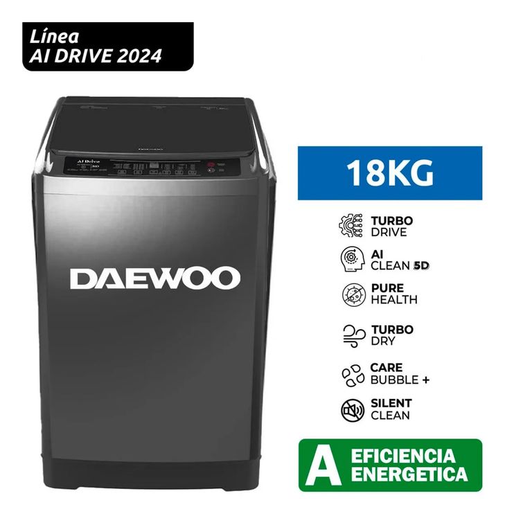 Lavadora 18 kg - Gris Oscuro