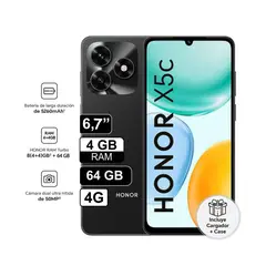 HONOR - X5C NEGRO 4RAM 64GB - REGISTRADO