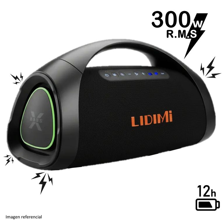 Parlante Bluetooth 300W LD-S665 Extra Bass USB RGB