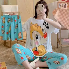 FASHION - CONJUNTO DE PIJAMAS ANIMADOS DE 3 PIEZAS