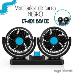 GENERICO - Ventilador Dual para Auto de 24V - 2VELOCIDADES