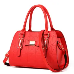 DANWEILE - Bolso de hombro elegante de gran capacidad moda - Rojo
