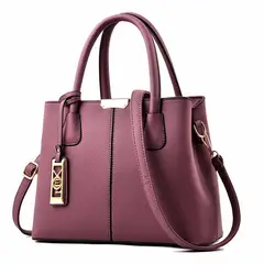 DANWEILE - Nuevo bolso de hombro elegante y lujoso de gran capacidad para mujer-Morado