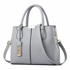 DANWEILE - Nuevo bolso de hombro elegante y lujoso de gran capacidad para mujer-Gris