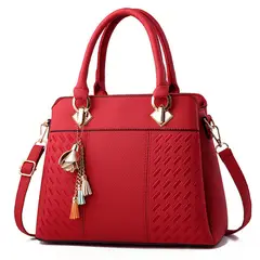 DANWEILE - Bolso bandolera de mujer Luxury Handbag-Rojo