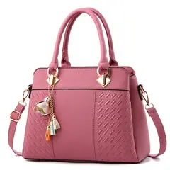 DANWEILE - Bolso bandolera de mujer Luxury Handbag-Rosa