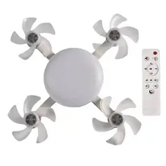 GENERICO - Ventilador De Techo Giratorio 360° Rgb / Control Remoto 50 W