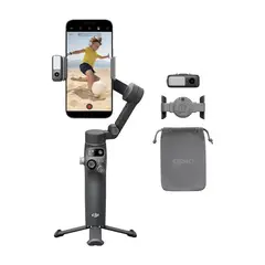 DJI - Osmo Mobile 7P Estabilizador de 3 Ejes con Varilla de Extensión - Gris Oscuro