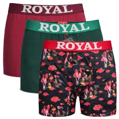 GENERICO - Pack x3 Bóxer Hombre Algodón Peinado y Reactivo Tallas S M L XL
