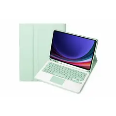 GENERICO - FUNDA CON TECLADO + TOUCHPAD IPAD PRO 13 2024 VERDE ACQUA