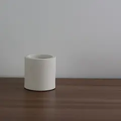 NIABEL - Vaso Organizador Concreto Blanco